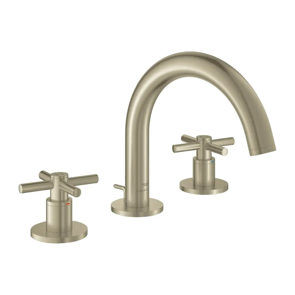 Grohe 20660En0 8-Inch Widespread 2-Handle S-Size Bathroom Faucet 1.2 Gpm Brushed Nickel