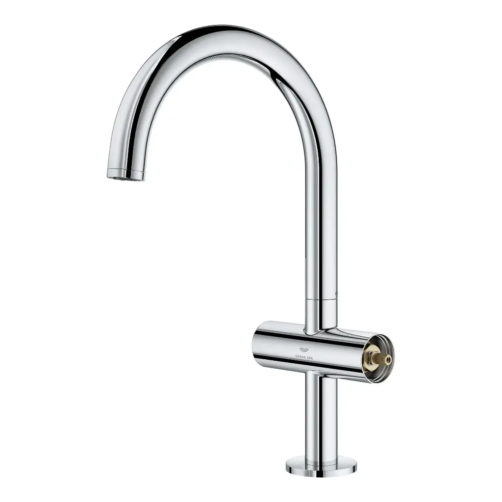 Grohe 21146000 Single Hole Two-Handle L-Size Bathroom Faucet 1.2 Gpm Chrome