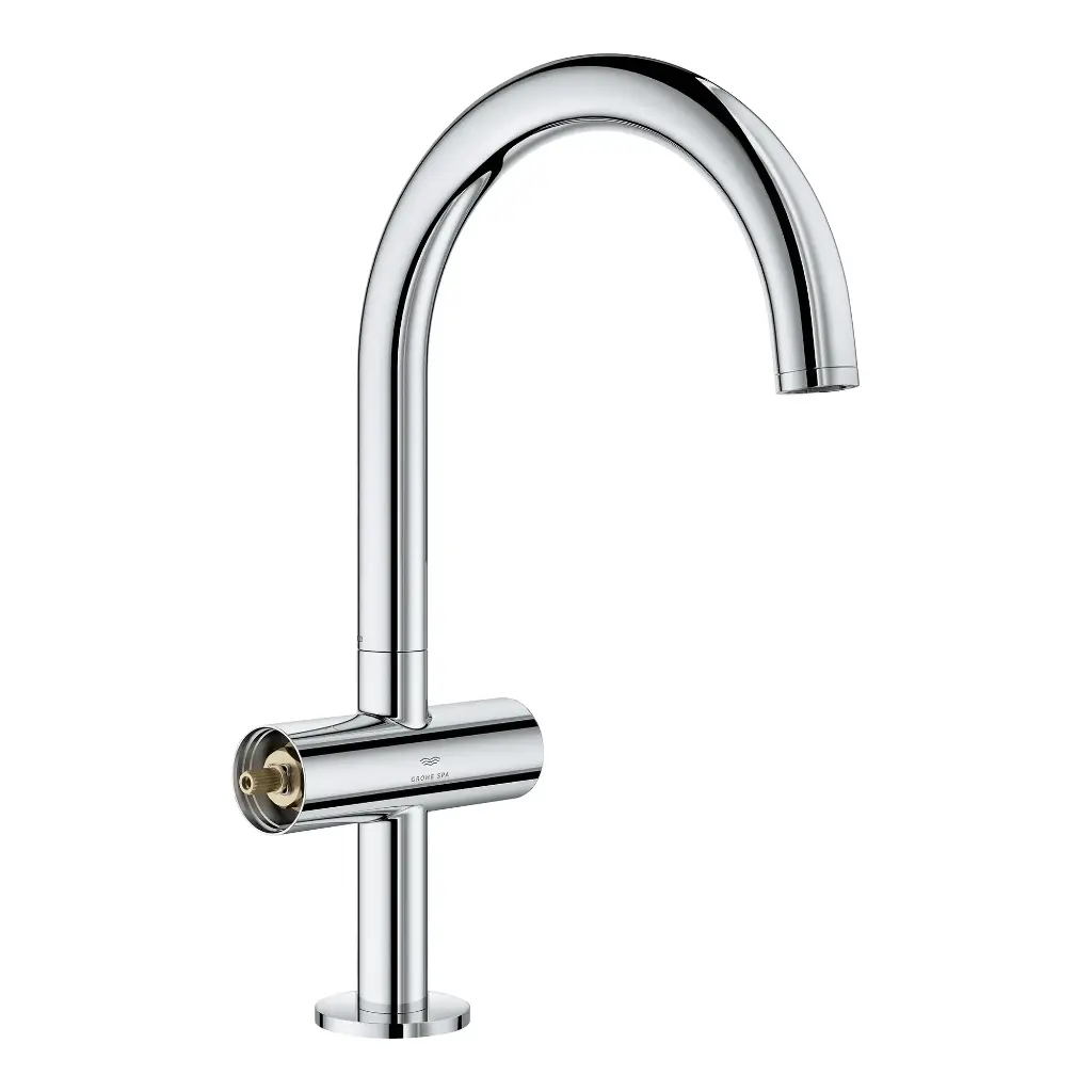 Grohe 21146000 Single Hole Two-Handle L-Size Bathroom Faucet 1.2 Gpm Chrome