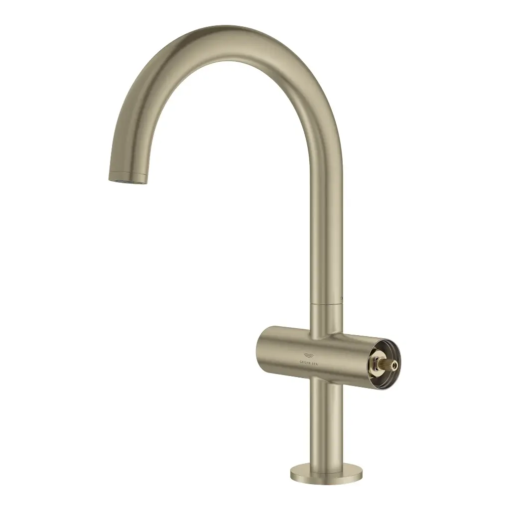Grohe 21146En0 Single Hole Two-Handle L-Size Bathroom Faucet 1.2 Gpm Brushed Nickel