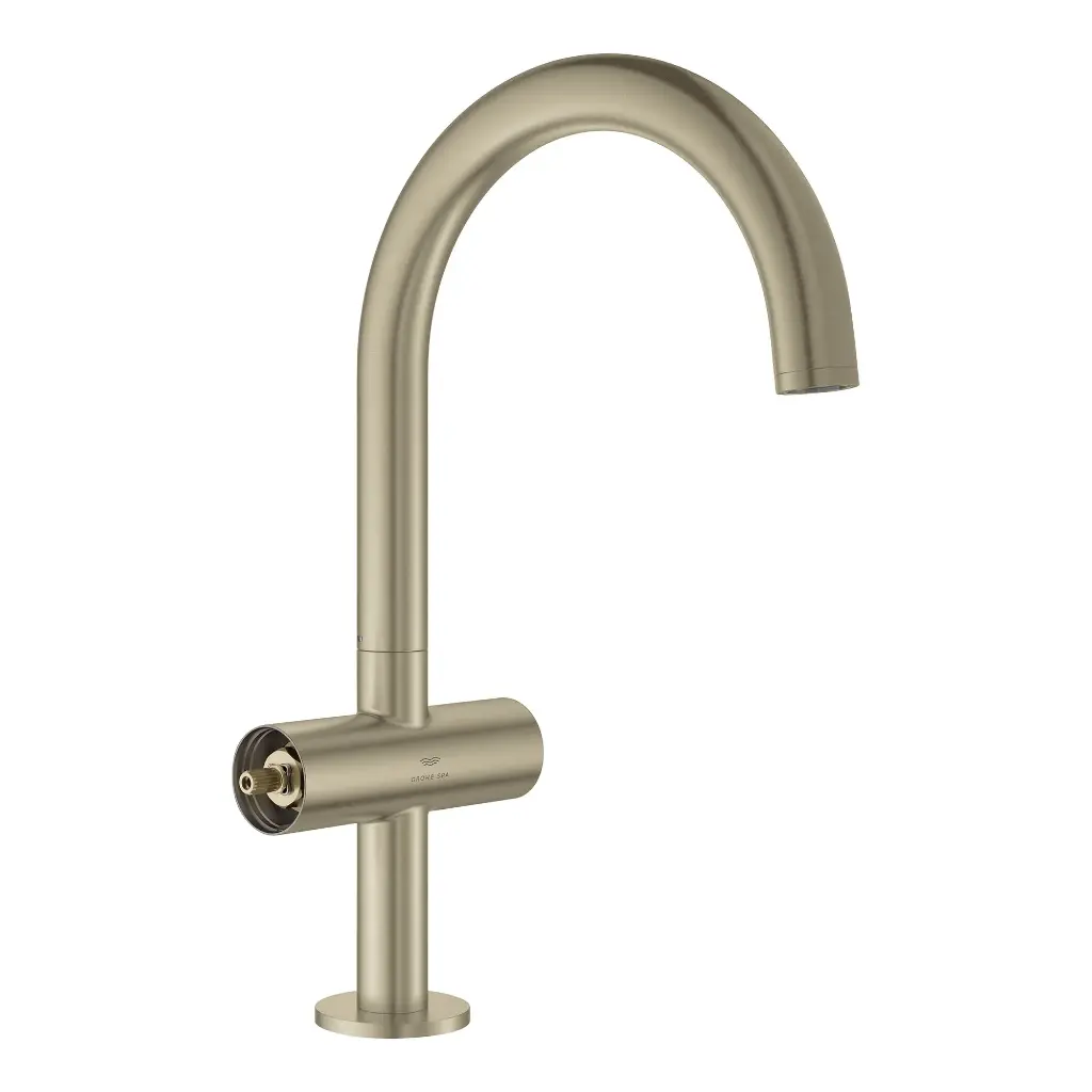 Grohe 21146En0 Single Hole Two-Handle L-Size Bathroom Faucet 1.2 Gpm Brushed Nickel
