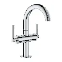 Grohe 21148000 Single Hole Two-Handle M-Size Bathroom Faucet 1.2 Gpm Chrome