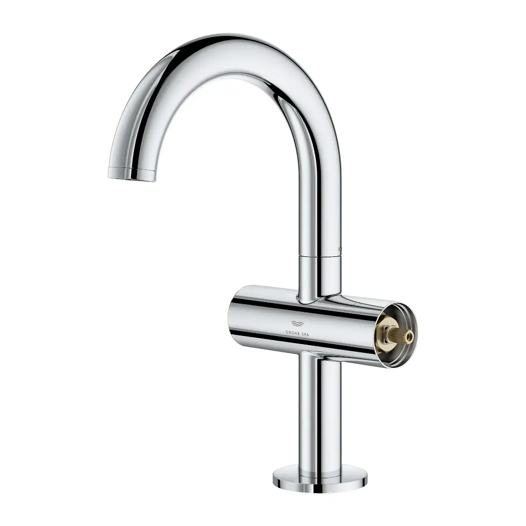 Grohe 21148000 Single Hole Two-Handle M-Size Bathroom Faucet 1.2 Gpm Chrome