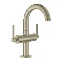 Grohe 21148En0 Single Hole Two-Handle M-Size Bathroom Faucet 1.2 Gpm Brushed Nickel