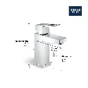 Grohe 23129GNA Single Hole Single-Handle S-Size Bathroom Faucet 4.5 L/Min (1.2 Gpm) Brushed Cool Sunrise