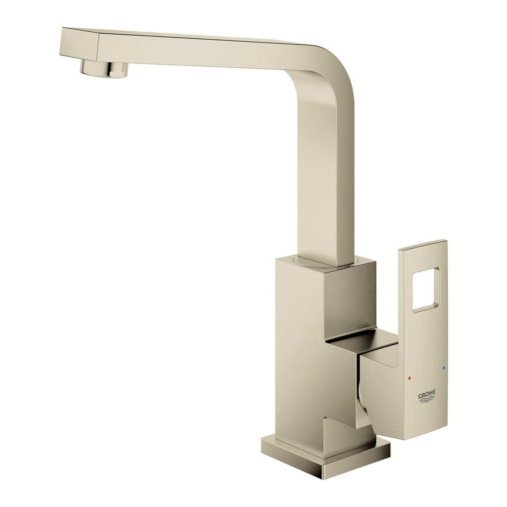 Grohe 23184ENA Centerset Single-Handle Single-Hole High Spout Bathroom Faucet 5.7 L/Min (1.5 Gpm) Brushed Nickel