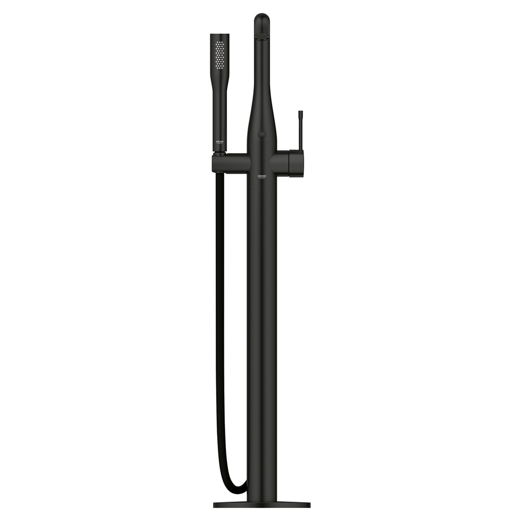 Grohe 234912431 Essence Floor Standing Tub Filler With Hand Shower Matte Black