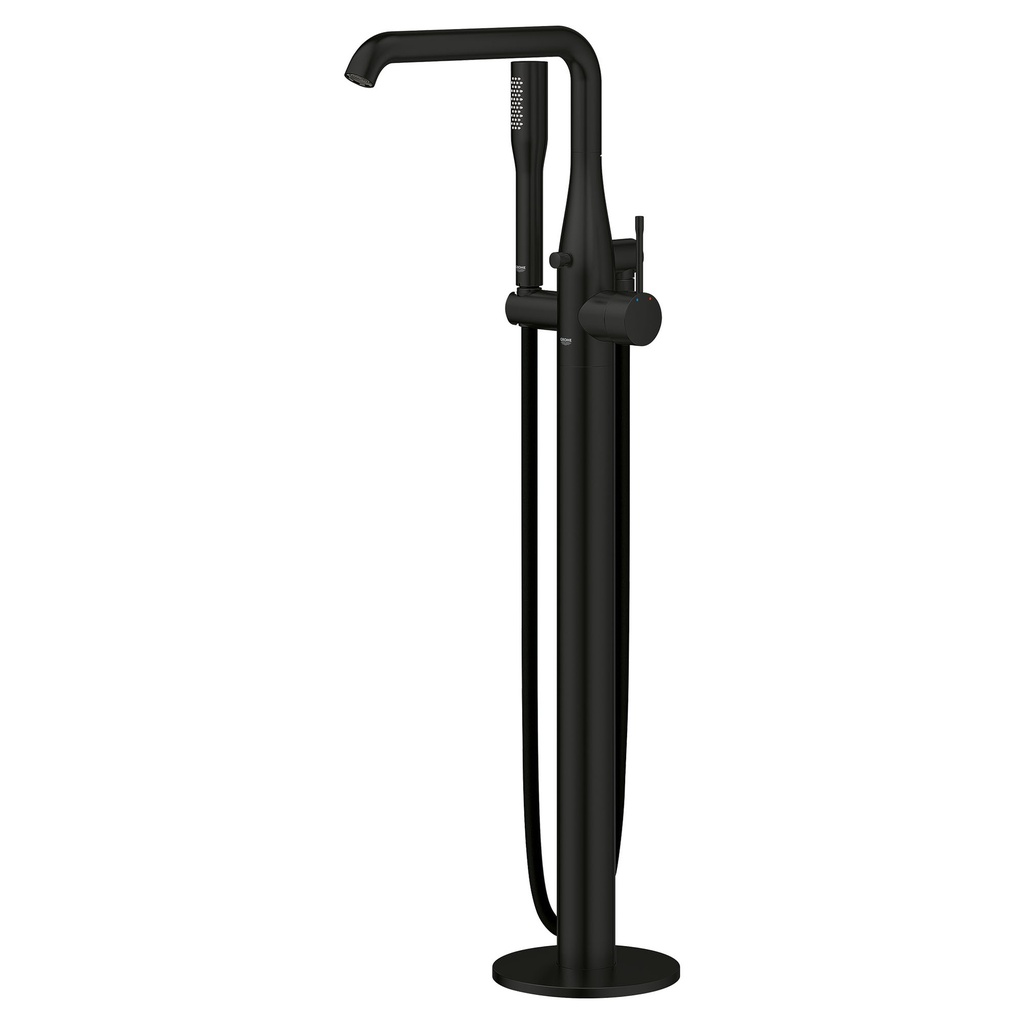 Grohe 234912431 Essence Floor Standing Tub Filler With Hand Shower Matte Black