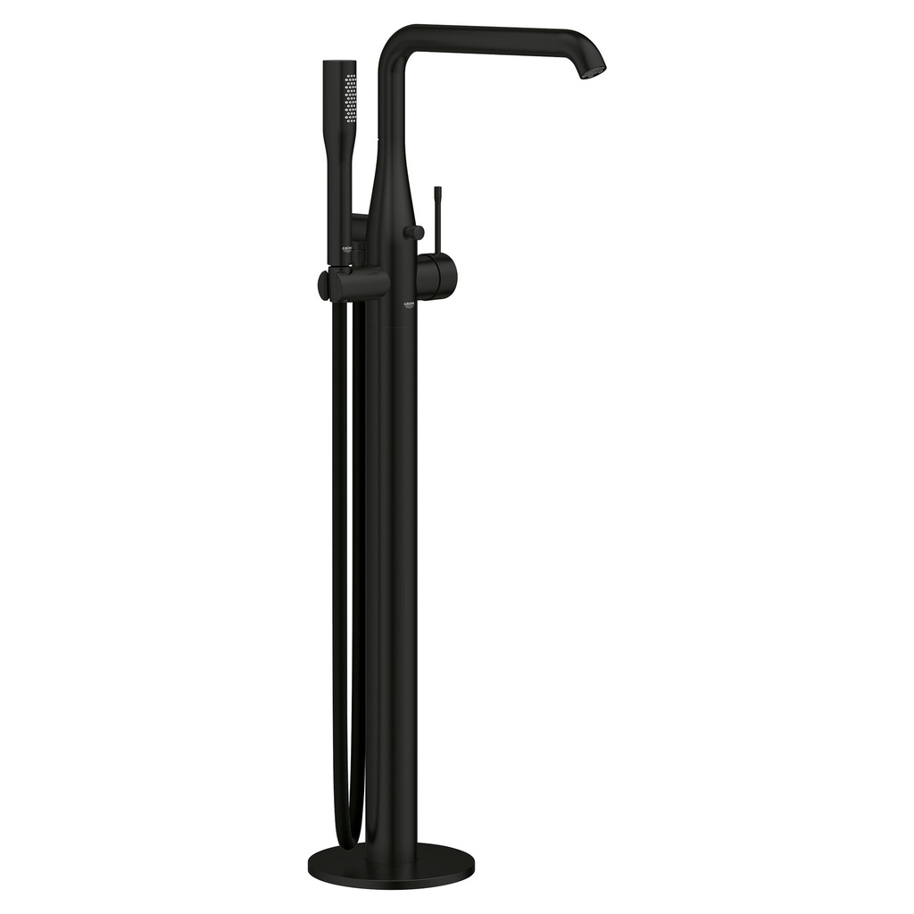 Grohe 234912431 Essence Floor Standing Tub Filler With Hand Shower Matte Black