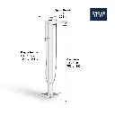 Grohe 236722431 Eurocube Single Handle Freestanding Tub Faucet With 6.6 L/Min (1.75 Gpm) Hand Shower Matte Black