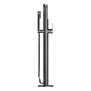 Grohe 23792A01 Single-Handle Freestanding Tub Faucet With 6.6 L/Min (1.75 Gpm) Hand Shower Hard Graphite