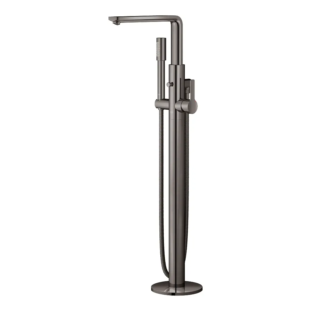 Grohe 23792A01 Single-Handle Freestanding Tub Faucet With 6.6 L/Min (1.75 Gpm) Hand Shower Hard Graphite