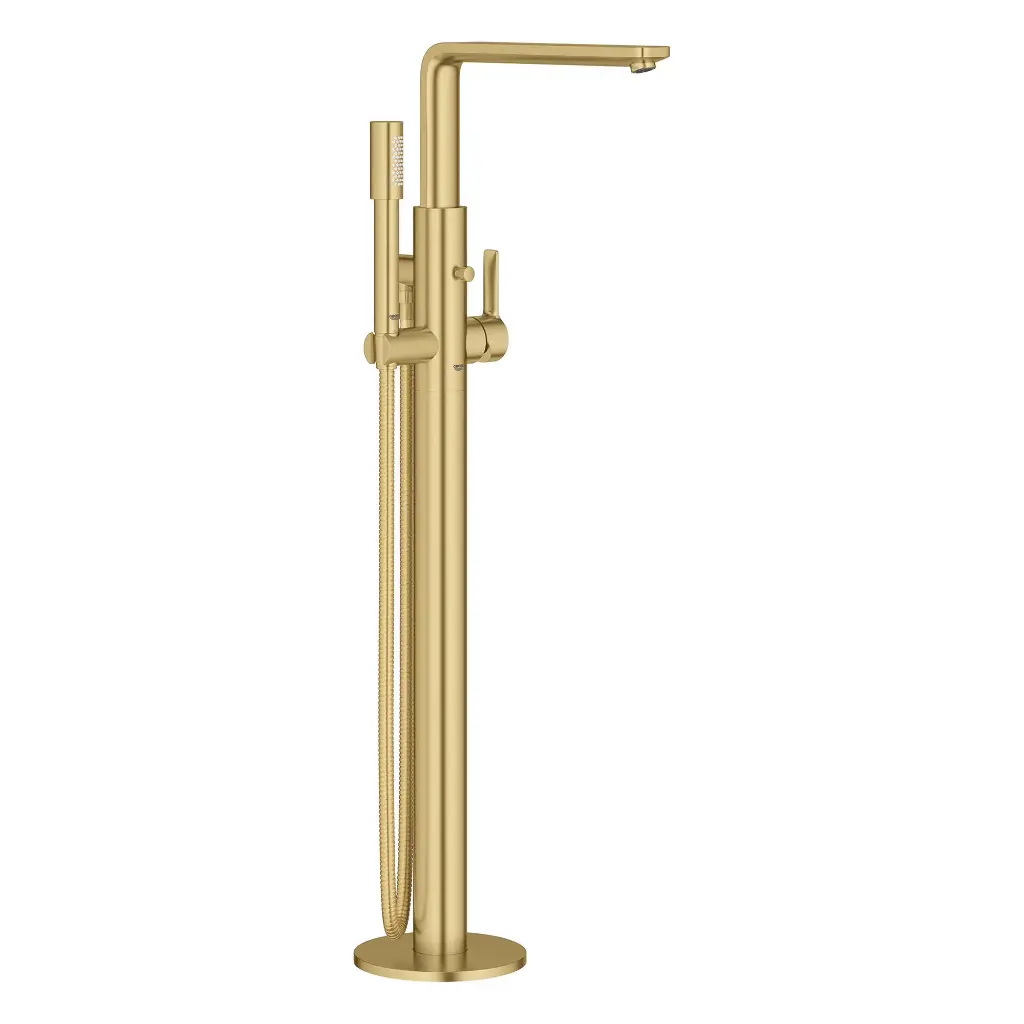 Grohe 23792GN1 Lineare Single-Handle Freestanding Tub Faucet With 6.6 L/Min (1.75 Gpm) Hand Shower Brushed Cool Sunrise