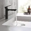 Grohe 23794243A Lineare Single Hole Single Handle S-Size Bathroom Faucet 4.5 L/Min (1.2 Gpm) Matte Black