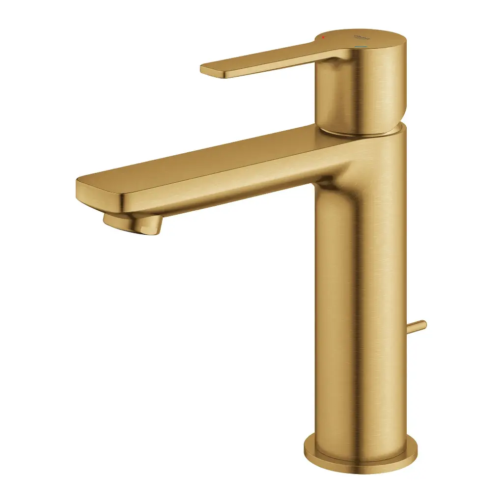 Grohe 23794GNA Single Hole Single-Handle S-Size Bathroom Faucet 1.2 Gpm Brushed Cool Sunrise