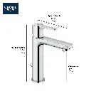 Grohe 23794GNA Single Hole Single-Handle S-Size Bathroom Faucet 1.2 Gpm Brushed Cool Sunrise
