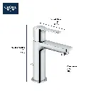 Grohe 23824A0A Single Hole Single-Handle Xs-Size Bathroom Faucet 4.5 L/Min (1.2 Gpm) Hard Graphite