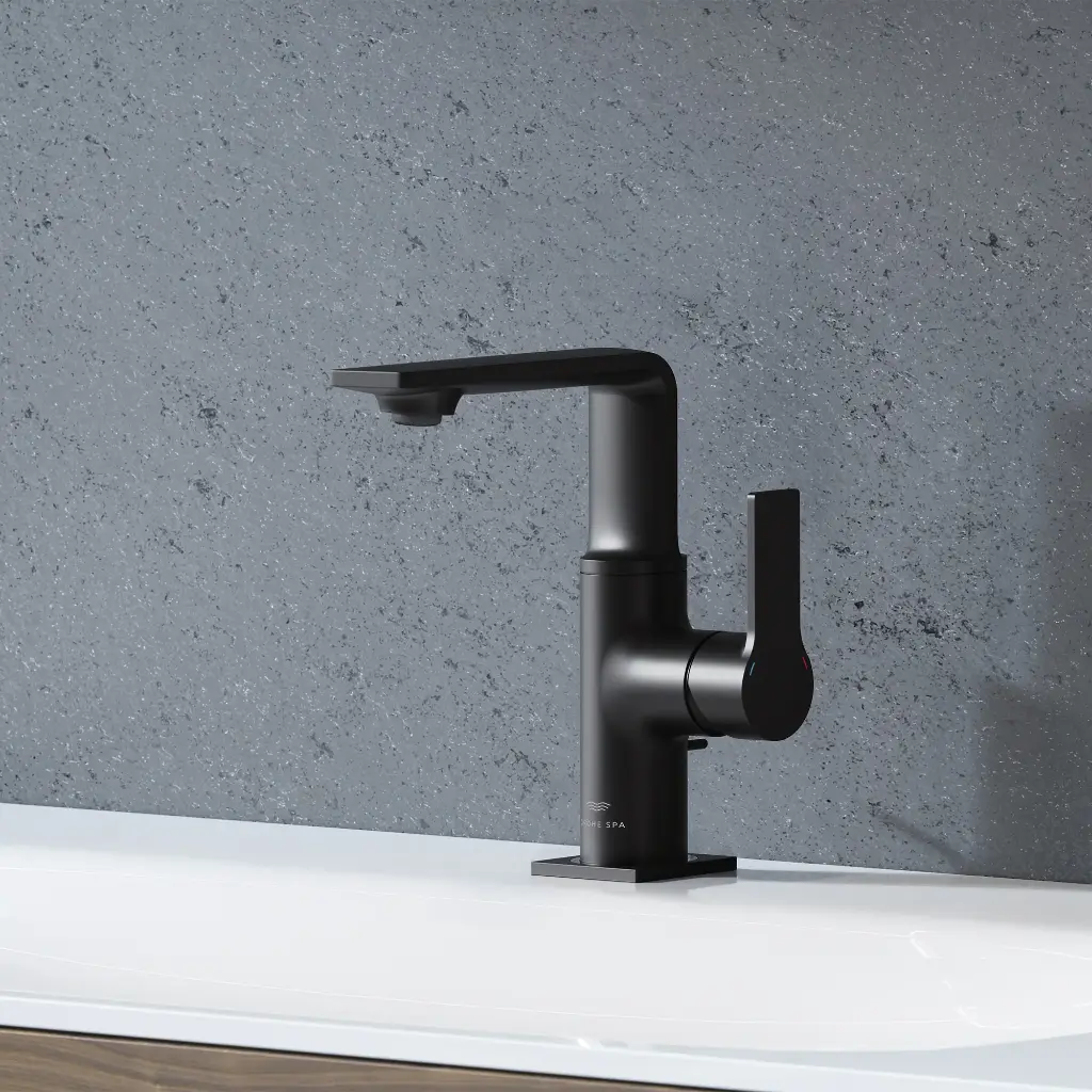 Grohe 238572431 Single-Hole Single Handle M-Size Bathroom Faucet 1.2 Gpm Matte Black