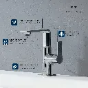 Grohe 23857Gn1 Single-Hole Single Handle M-Size Bathroom Faucet 1.2 Gpm Brushed Cool Sunrise