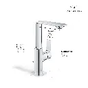 Grohe 23858Gn1 Single-Hole Single Handle L-Size Bathroom Faucet 1.2 Gpm Brushed Cool Sunrise