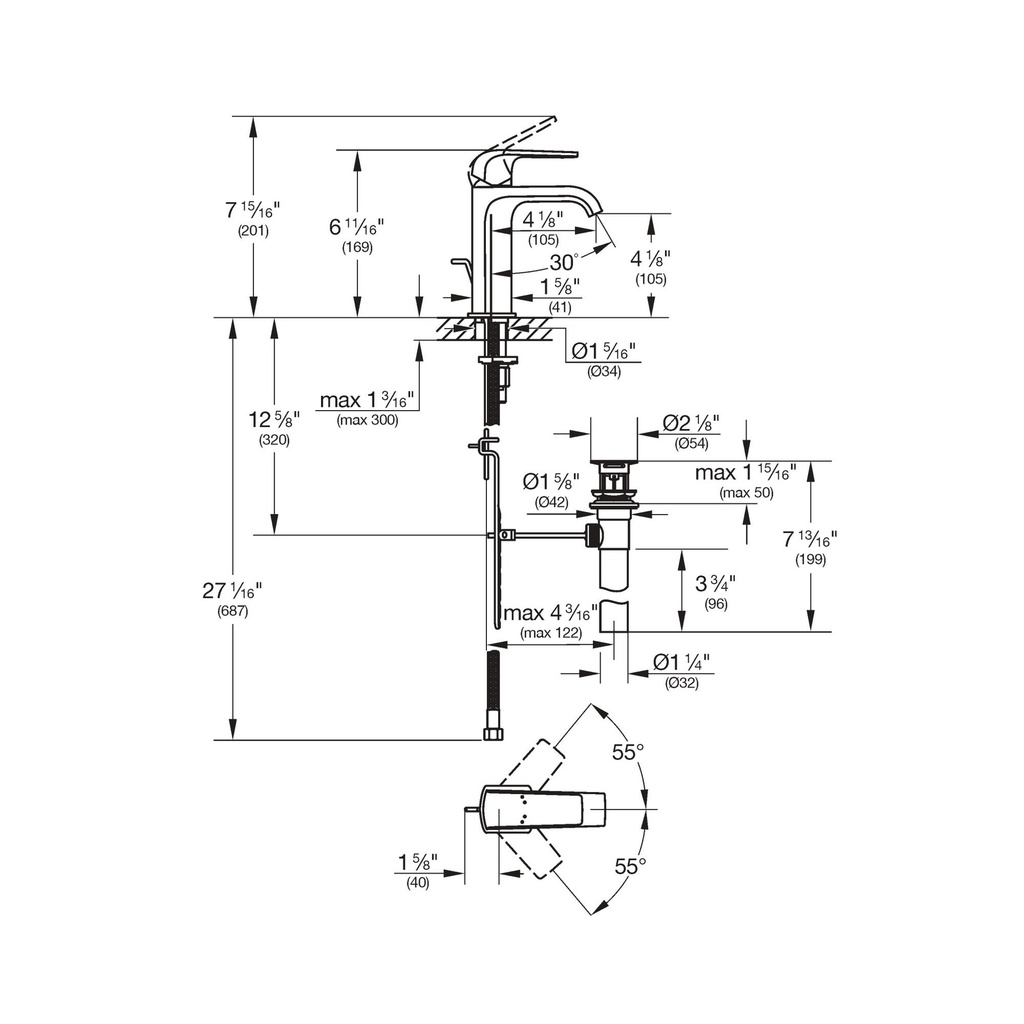 Grohe 23868En0 Defined Ohm Basin, L-Size