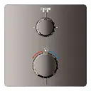 Grohe 24111A00 Dual Function 2-Handle Thermostatic Valve Trim Hard Graphite