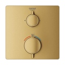 Grohe 24111GN0 Dual Function 2-Handle Thermostatic Valve Trim Brushed Cool Sunrise