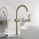 Grohe 24352En0 Single Hole Single Handle Xl-Size Bathroom Faucet 1.2 Gpm Brushed Nickel