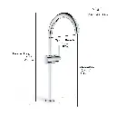 Grohe 24352En0 Single Hole Single Handle Xl-Size Bathroom Faucet 1.2 Gpm Brushed Nickel