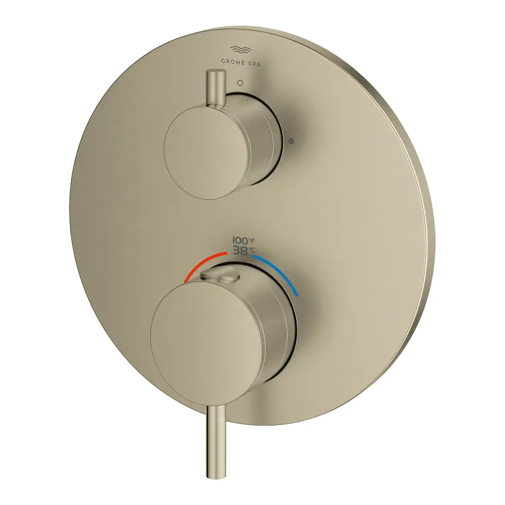 Grohe 24361En0 Dual Function 2-Handle Thermostatic Valve Trim Brushed Nickel