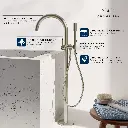 Grohe 24368000 Atrio New One Hand Mixer Bath Freestanding Chrome