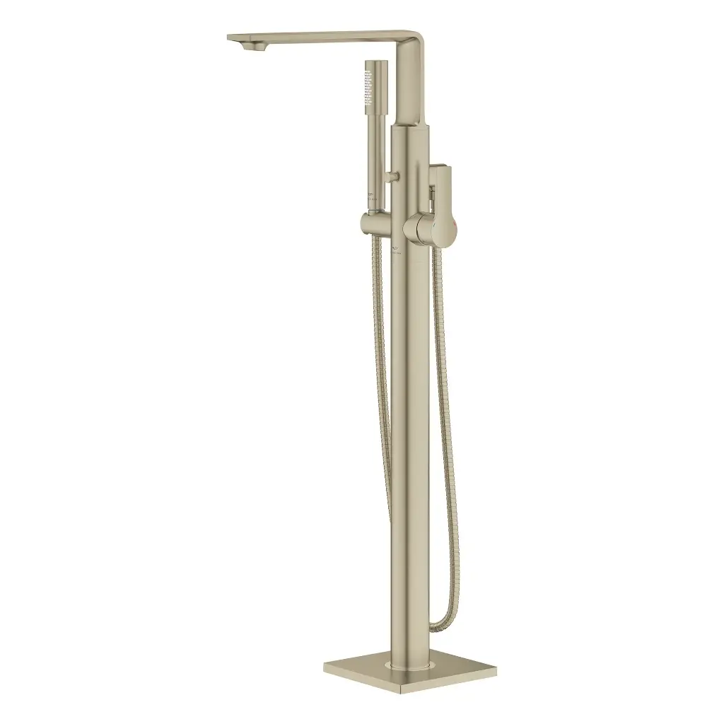 Grohe 25222En1 Single Handle Freestanding Tub Faucet With 1.75 Gpm Hand Shower Brushed Nickel
