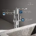 Grohe 25222En1 Single Handle Freestanding Tub Faucet With 1.75 Gpm Hand Shower Brushed Nickel