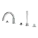Grohe 25274000 5-Hole 2-Handle Deck Mount Roman Tub Faucet With 1.75 Gpm Hand Shower Chrome