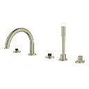 Grohe 25274En0 5-Hole 2-Handle Deck Mount Roman Tub Faucet With 1.75 Gpm Hand Shower Brushed Nickel