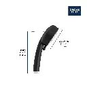 Grohe 260462432 100 Hand Shower 2 Sprays 6.6 L/Min (1.75 Gpm) Matte Black