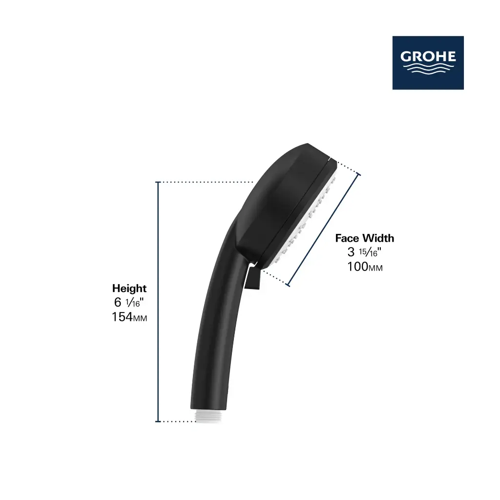 Grohe 26046GN2 100 Hand Shower 2 Sprays 6.6 L/Min (1.75 Gpm) Brushed Cool Sunrise