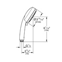 Grohe 26046GN2 100 Hand Shower 2 Sprays 6.6 L/Min (1.75 Gpm) Brushed Cool Sunrise