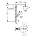 Grohe 261232431 25" Tempesta Shower System 6.6 L/Min (1.75 Gpm) Matte Black