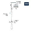 Grohe 26128002 Euphoria 260 Shw Syst.Thm Coolt 6.6L Us Grohe Chrome