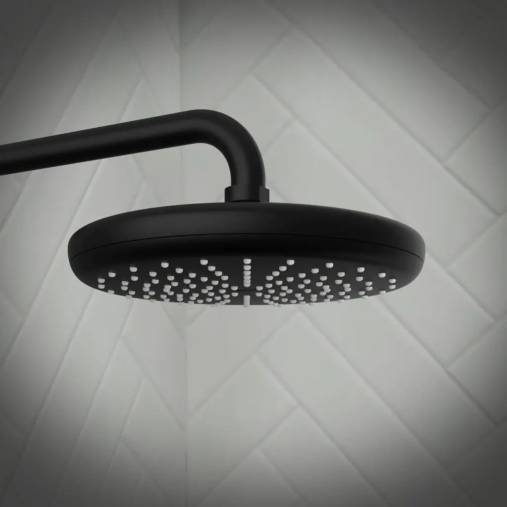 Grohe 264092430 210 Shower Head 8" 1 Spray 6.6 L/Min (1.75 Gpm) Matte Black