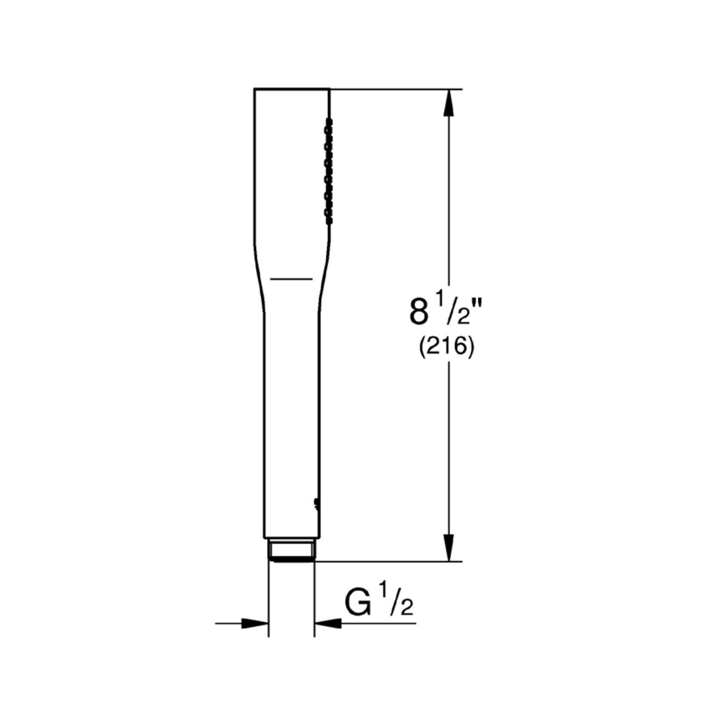 Grohe 264662430 Euphoria Stick hand shower 1.75gpm Matte Black