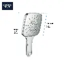 Grohe 26552A00 Hand Shower 3 Sprays 6.6 L/Min (1.75 Gpm) Hard Graphite