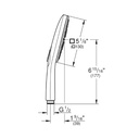 Grohe 26552A00 Hand Shower 3 Sprays 6.6 L/Min (1.75 Gpm) Hard Graphite