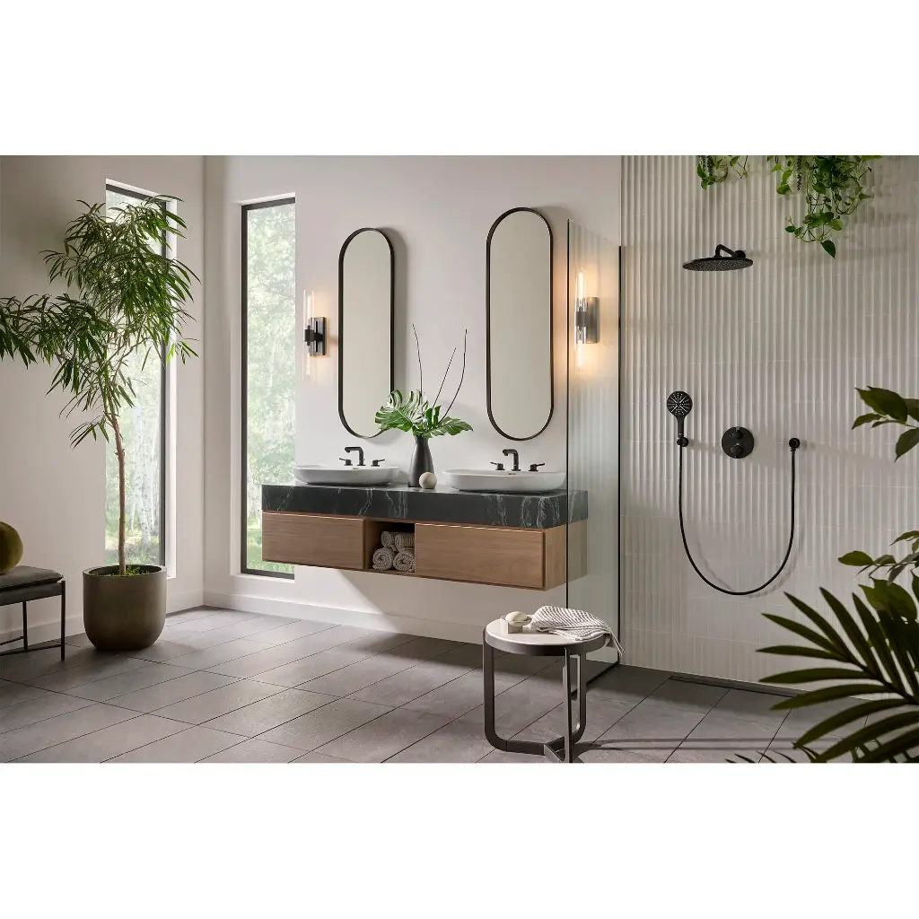Grohe 265692430 Rainshower 310 Mono Shower Head Round Matte Black