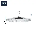Grohe 265692430 Rainshower 310 Mono Shower Head Round Matte Black