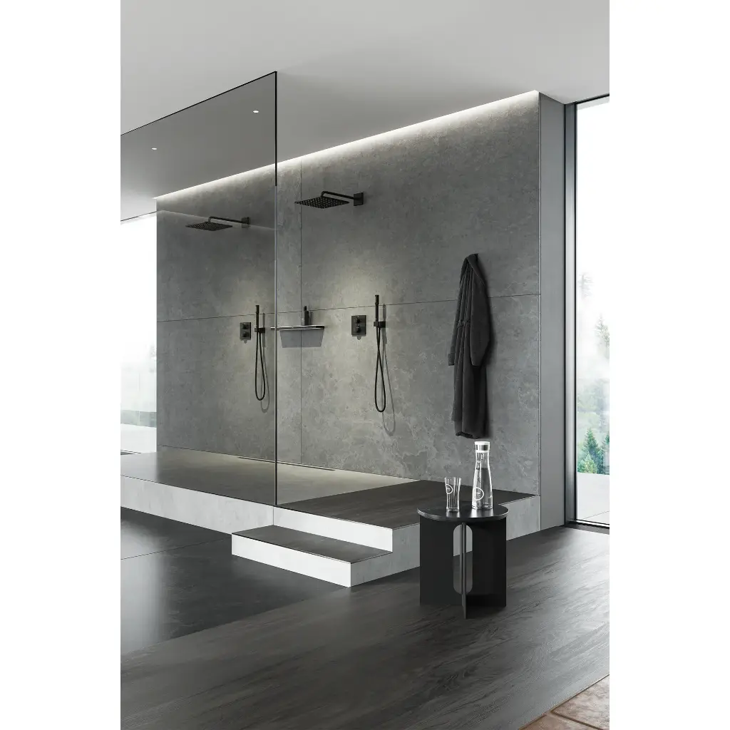 Grohe 265702430 310 Mono Shower Head 12" 1 Spray 6.6 L/Min (1.75 Gpm) Matte Black