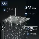 Grohe 26570A00 310 Mono Shower Head 12" 1 Spray 6.6 L/Min (1.75 Gpm) Hard Graphite