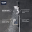Grohe 26585En0 Rainshower Smartactive 24" Square Hs Set Brushed Nickel