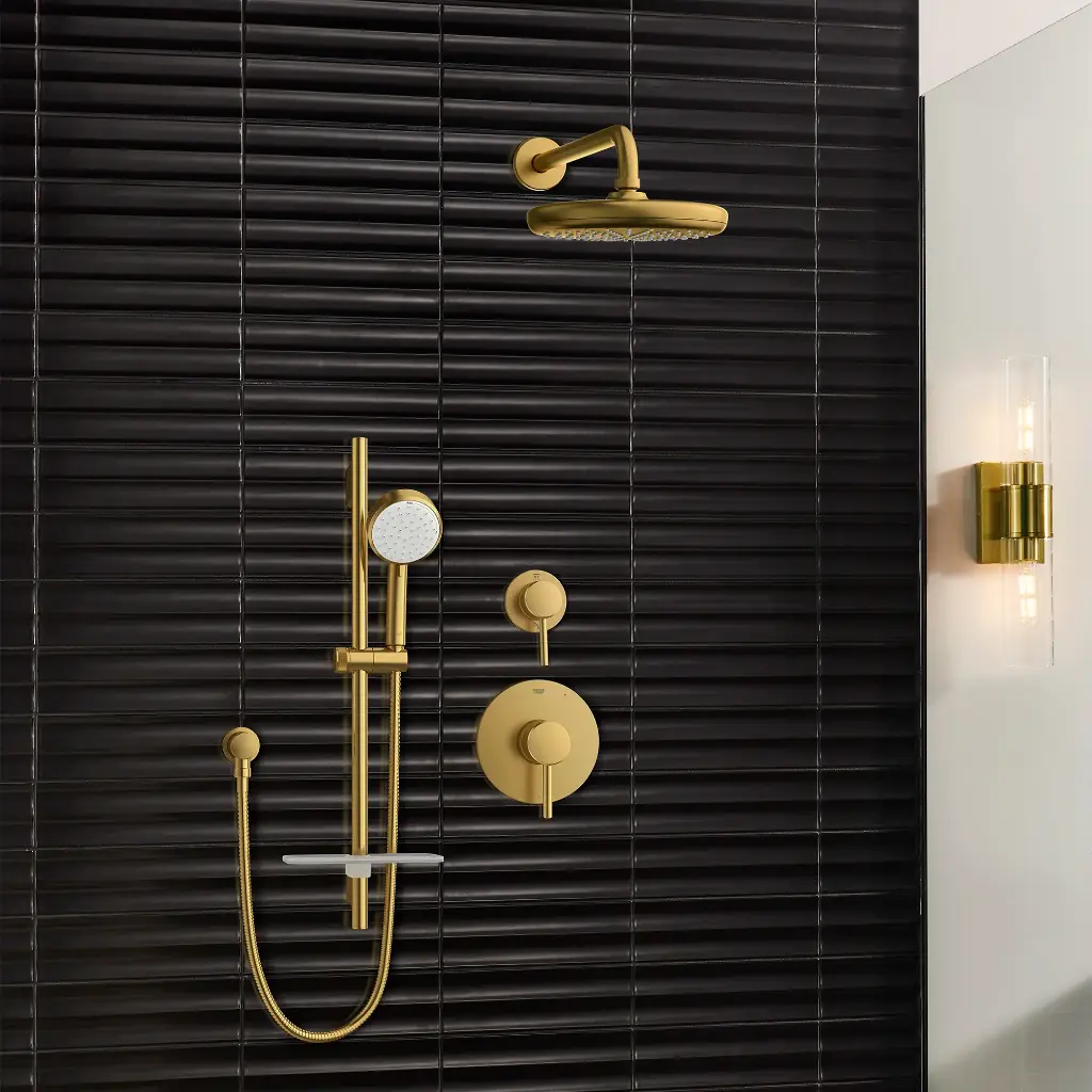 Grohe 26602GN0 24 Shower Slide Bar Brushed Cool Sunrise